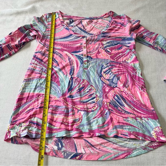 Lilly Pulitzer Sorella Top Magenta Oh My Guava Sz S - Picture 6 of 10